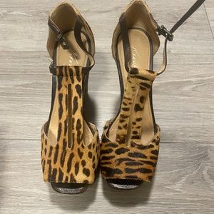 Keneth cole animalPrint wedge